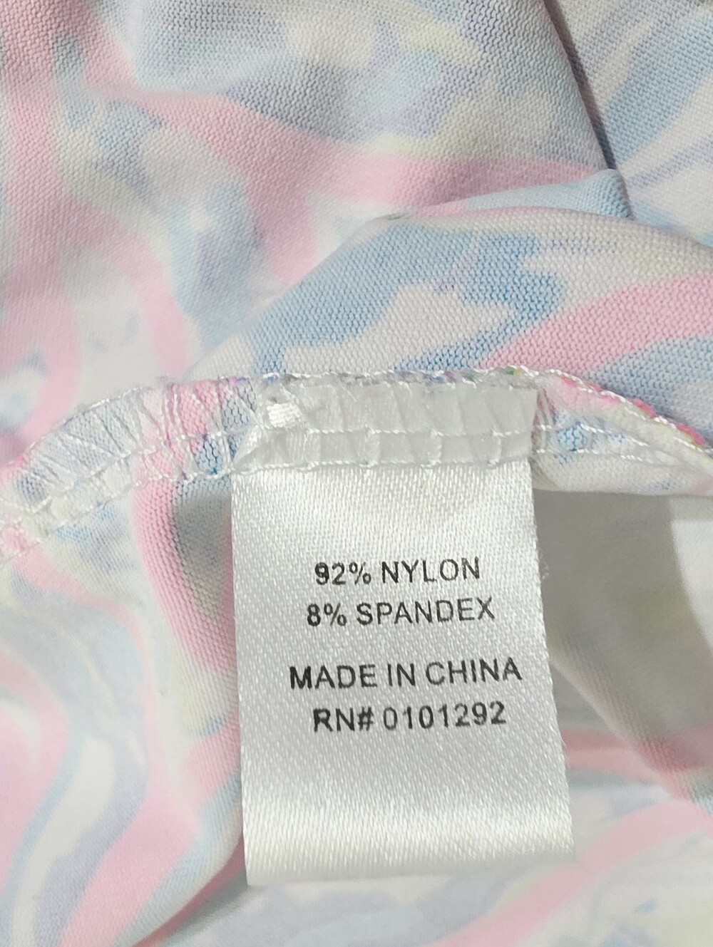 Lulu-B 1X SPF 50 Tropical Palm Print Dress Pink Blue 3/4 Sleeve Resort Plus - Picture 13 of 14